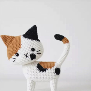 Yarn Crochet Cute Little Cat Material Bag