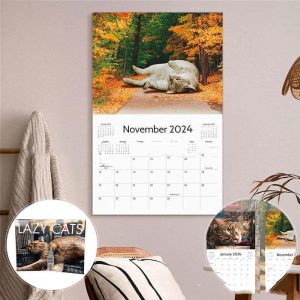 Cat Paper Calendar Interesting