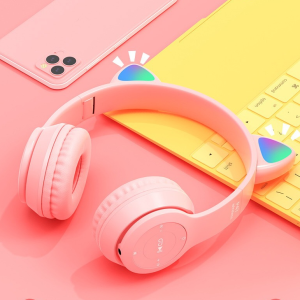 Cat Ears Bluetooth Headset Creative Luminous Wireless Stereo