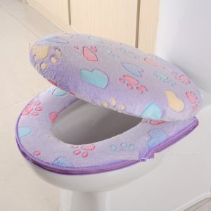 Universal Thickened Toilet Seat Cat Claw Two-piece Set