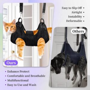 Cat Grooming Hammock Kit with Clippers for Nail Trimming