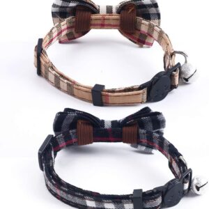 Breakaway Kitten Collar with Bow & Bell, 2-Pack